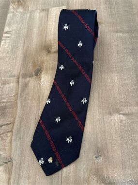 Mensa Tie Men's Tie Navy Blue Member Gifted Tie American Mensa LTD High IQ